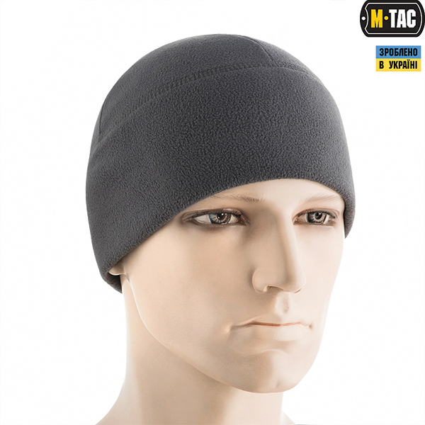 M-Tac шапка Watch Cap Elite фліс (260г/м2) Dark Grey. Фото 3