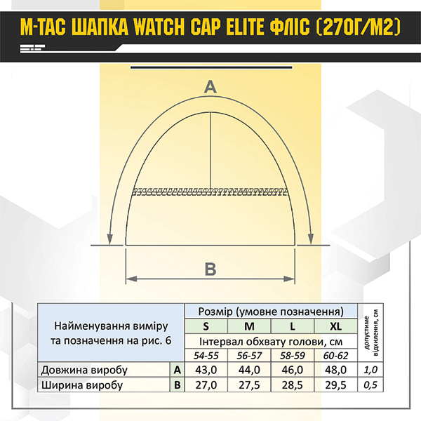M-Tac шапка Watch Cap Elite фліс (260г/м2) Dark Navy Blue. Фото 6