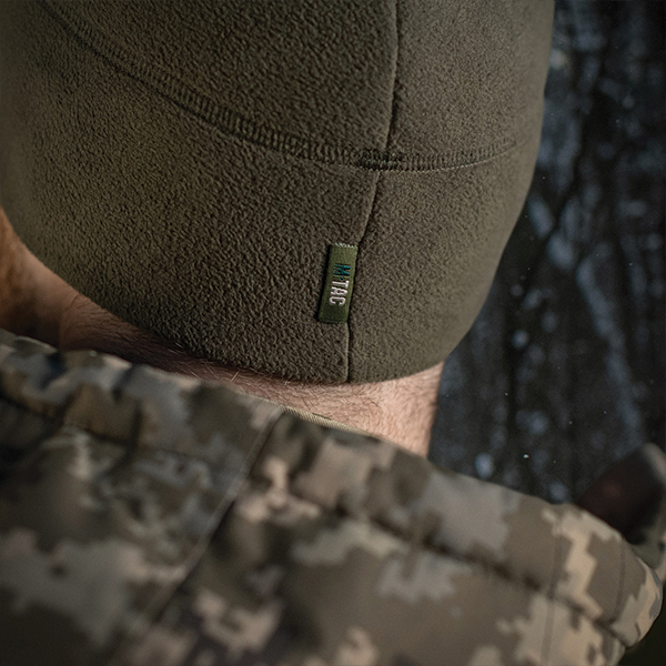 M-Tac шапка Watch Cap Elite фліс (260г/м2) Dark Olive. Фото 7