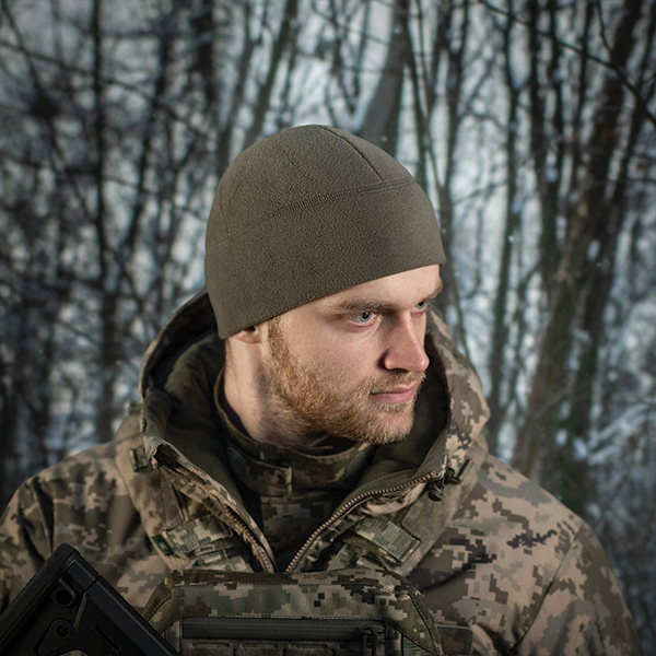 M-Tac шапка Watch Cap Elite фліс (260г/м2) Dark Olive. Фото 8