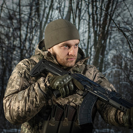 M-Tac шапка Watch Cap Elite фліс (260г/м2) Dark Olive. Фото 10