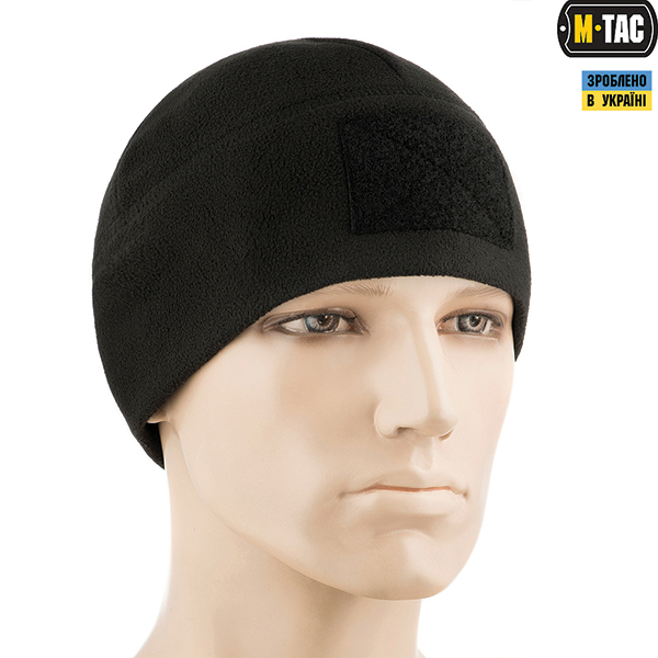 M-Tac шапка Watch Cap Elite фліс (270г/м2) з липучкою Black. Фото 3
