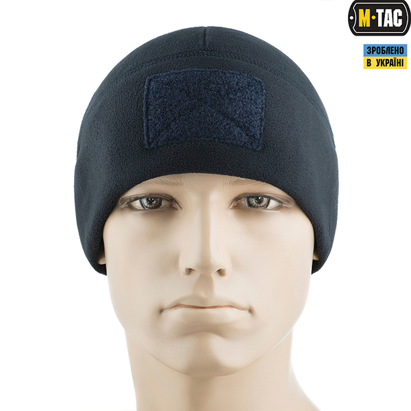 M-Tac шапка Watch Cap Elite фліс (270г/м2) з липучкою Dark Navy Blue. Фото 2