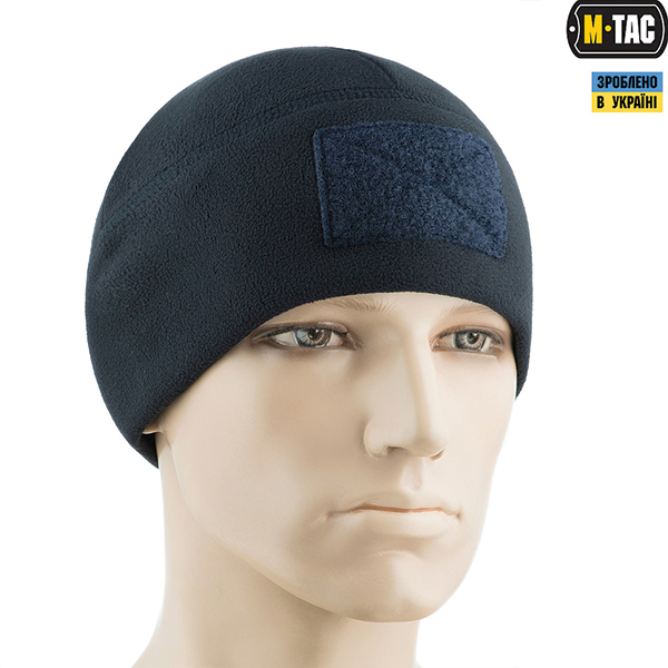 M-Tac шапка Watch Cap Elite фліс (270г/м2) з липучкою Dark Navy Blue. Фото 3