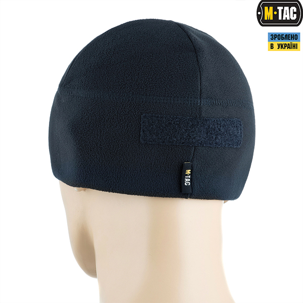 M-Tac шапка Watch Cap Elite фліс (270г/м2) з липучкою Dark Navy Blue. Фото 4