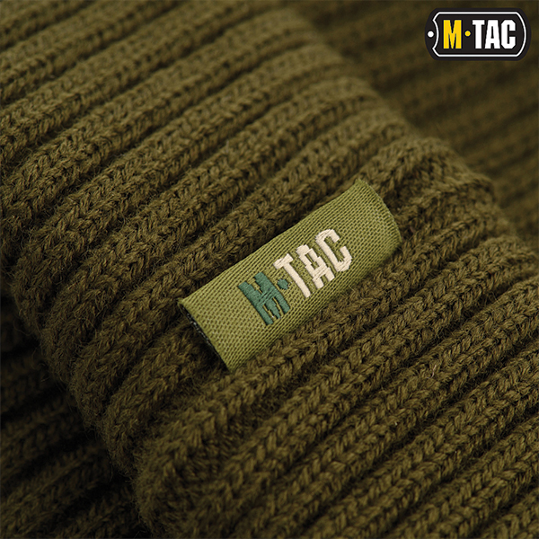 M-Tac шапка в'язана 100% акрил Dark Olive. Фото 5