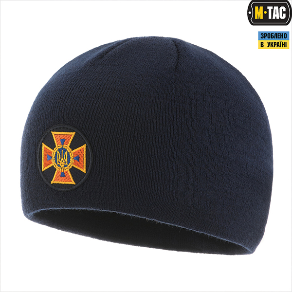 M-Tac шапка ДСНС тонка в'язка 100% акрил Dark Navy Blue. Фото 4