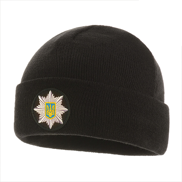 M-Tac шапка Поліція тонка в'язка 100% акрил Black. Фото 4