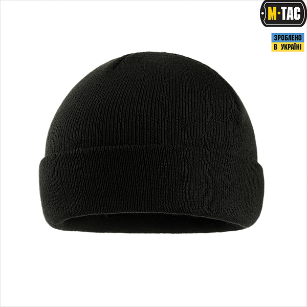 M-Tac шапка тонка в'язка 100% акрил Black. Фото 4