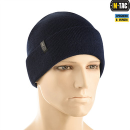 M-Tac шапка тонка в'язка 100% акрил Dark Navy Blue. Фото 3