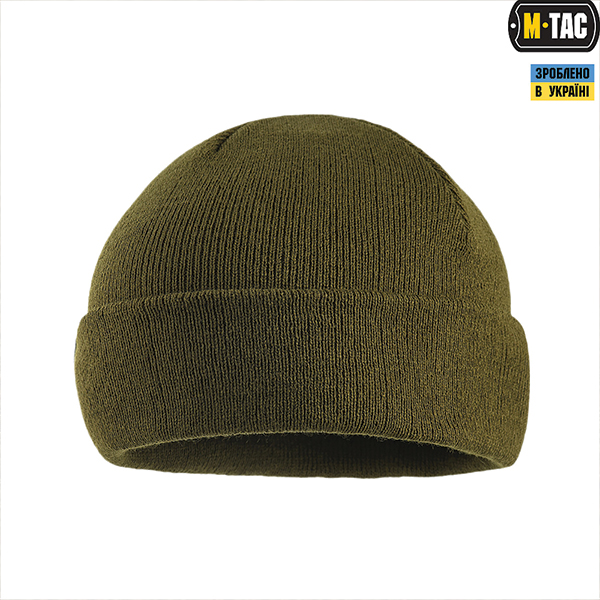 M-Tac шапка тонка в'язка 100% акрил Dark Olive. Фото 4