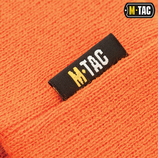 M-Tac шапка тонка в'язка 100% акрил Orange. Фото 5