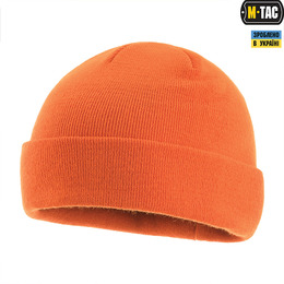 M-Tac шапка тонка в'язка 100% акрил Orange. Фото 4