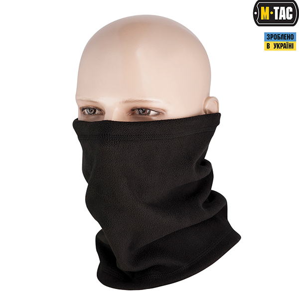 M-Tac шарф-труба Elite короткий з затяжкою фліс (260г/м2) Black