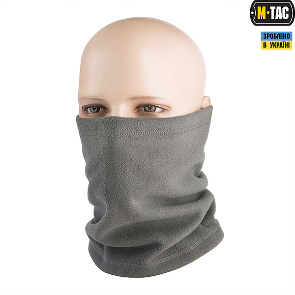 M-Tac шарф-труба Elite короткий з затяжкою фліс (260г/м2) Grey
