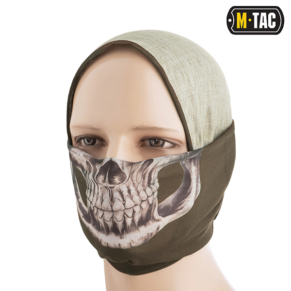 M-Tac шарф-труба полегшений Reaper Skull Olive. Фото 2