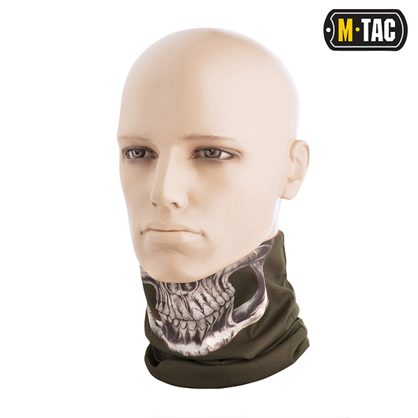 M-Tac шарф-труба полегшений Reaper Skull Olive. Фото 4