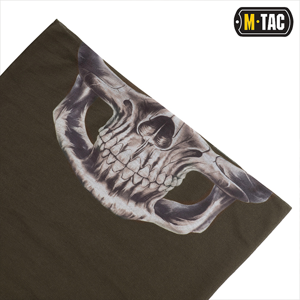 M-Tac шарф-труба полегшений Reaper Skull Olive. Фото 7