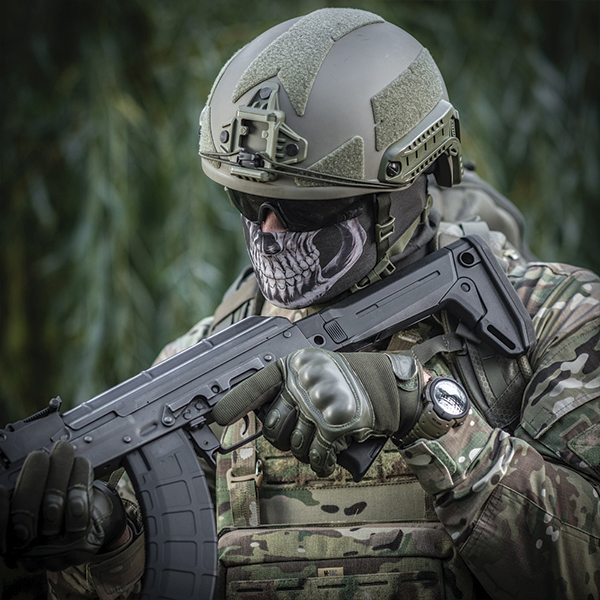 M-Tac шарф-труба полегшений Reaper Skull Olive. Фото 8