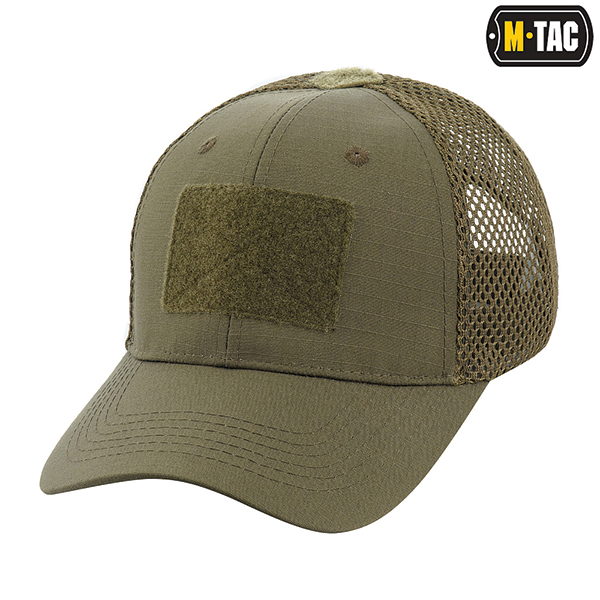 M-Tac бейсболка з липучкою та сіткою Flex ріп-стоп Dark Olive. Фото 4