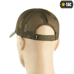 M-Tac бейсболка з липучкою та сіткою Flex ріп-стоп Dark Olive. Фото 3
