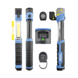 Телескопічна інспекційна лампа Brevia 3W COB+1W 300Lm 2000mAh micro USB. Фото 4