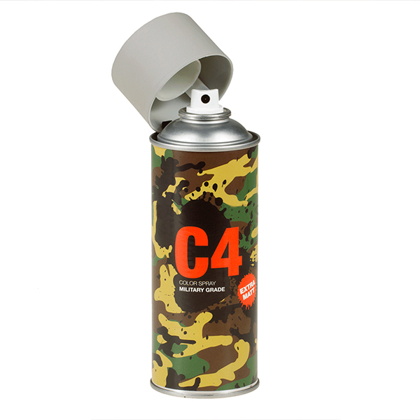 Фарба маскувальна C4 Military Grade RAL 7030 Steingrau 400 мл. Фото 4