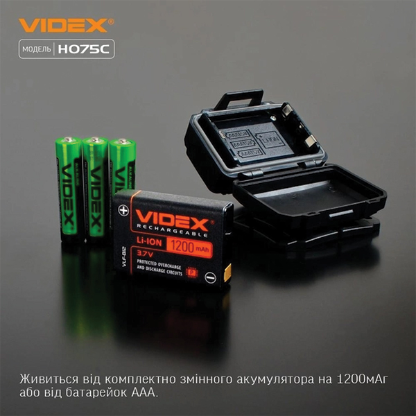 Налобний світлодіодний ліхтарик VIDEX VLF-H075C 550Lm 5000K. Фото 10