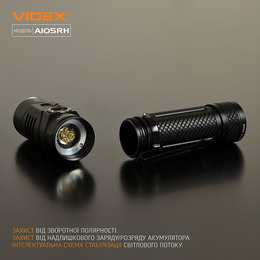 Портативний світлодіодний ліхтарик VIDEX VLF-A105RH 1200Lm 5000K. Фото 10