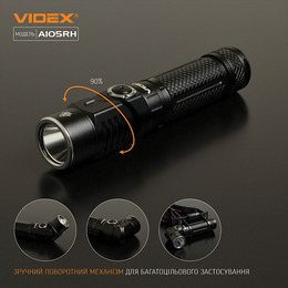 Портативний світлодіодний ліхтарик VIDEX VLF-A105RH 1200Lm 5000K. Фото 16