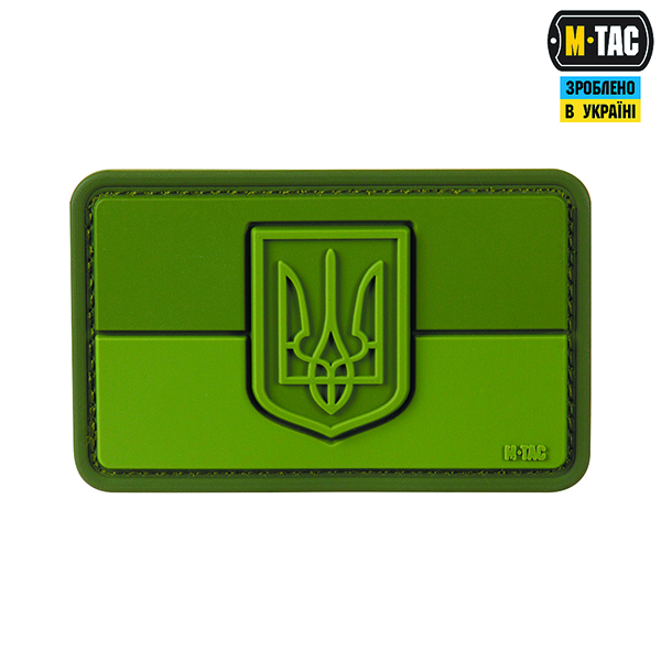 M-Tac нашивка прапор України з гербом PVC Olive