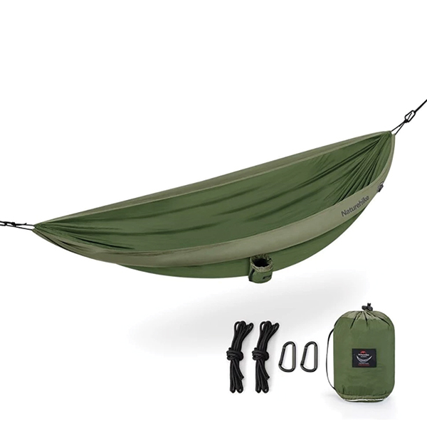 Гамак з надувними краями Naturehike NH21DC012 темно-зелений. Фото 2
