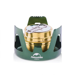 Пальник спиртовий Naturehike NH Alcohol Burner steel NH18L001-T зелений