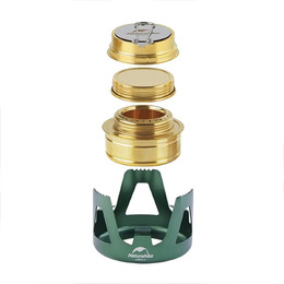Пальник спиртовий Naturehike NH Alcohol Burner steel NH18L001-T зелений