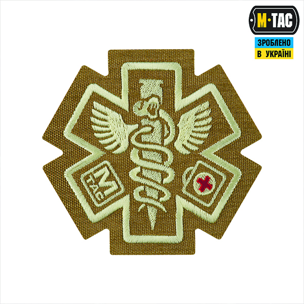 M-Tac нашивка Paramedic (вишивка) Coyote