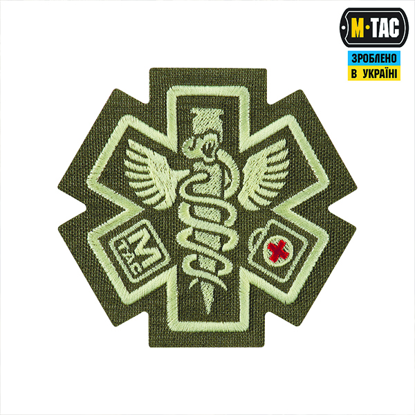 M-Tac нашивка Paramedic (вишивка) Ranger Green
