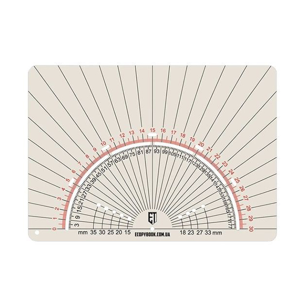 Лінійка PROTRACTOR UA A6 (ET)