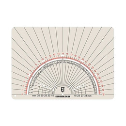 Лінійка PROTRACTOR UA A6 (ET)