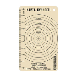 Карта кучності (100х60 mm) (ET)