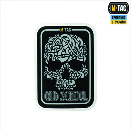 M-Tac наклейка Old School Small світловідбиваюча Black