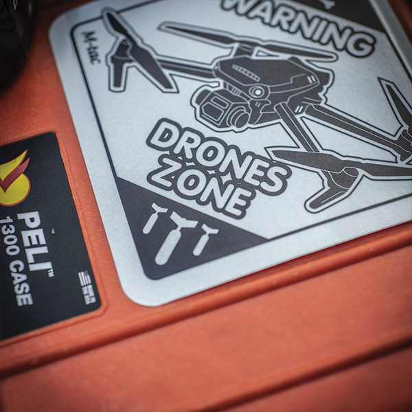 M-Tac наклейка Drones Zone світловідбиваюча Large Black. Фото 6