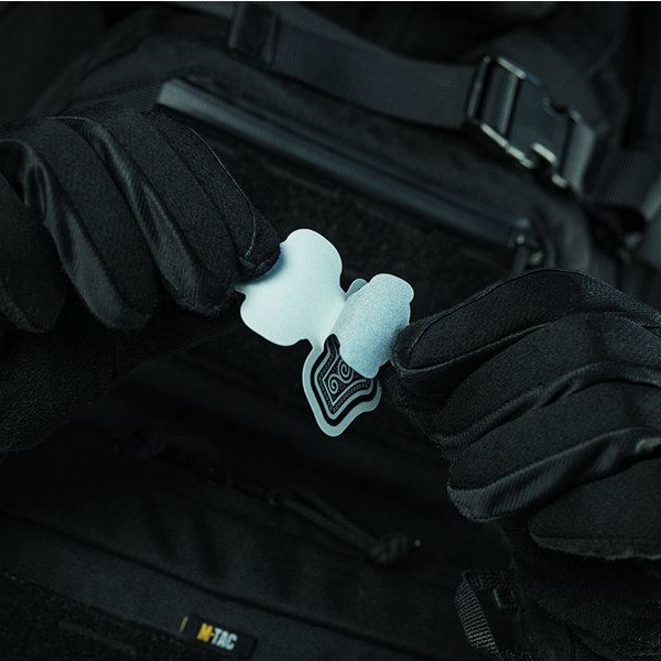 M-Tac наклейка Mjölnir Small світловідбиваюча Black. Фото 2