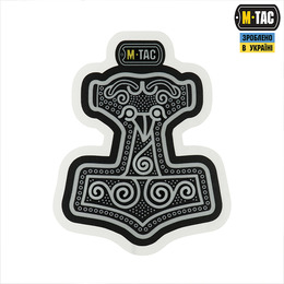 M-Tac наклейка Mjölnir Small світловідбиваюча Black