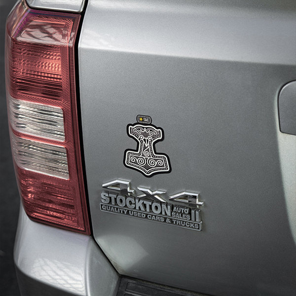M-Tac наклейка Mjölnir Large світловідбиваюча Black. Фото 2