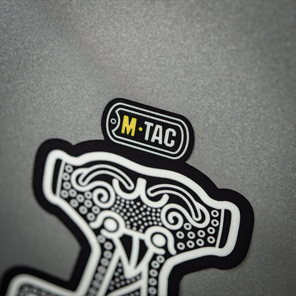 M-Tac наклейка Mjölnir Large світловідбиваюча Black. Фото 3