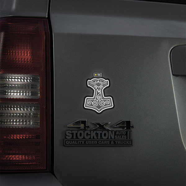 M-Tac наклейка Mjölnir Large світловідбиваюча Black. Фото 4