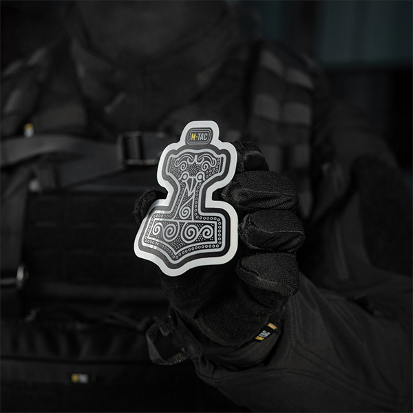 M-Tac наклейка Mjölnir Large світловідбиваюча Black. Фото 7