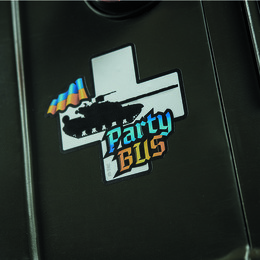 M-Tac наклейка Party Bus Small Yellow/Blue