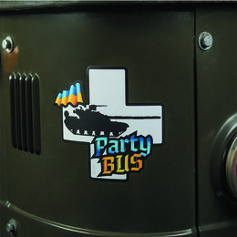 M-Tac наклейка Party Bus Large Yellow/Blue. Фото 4