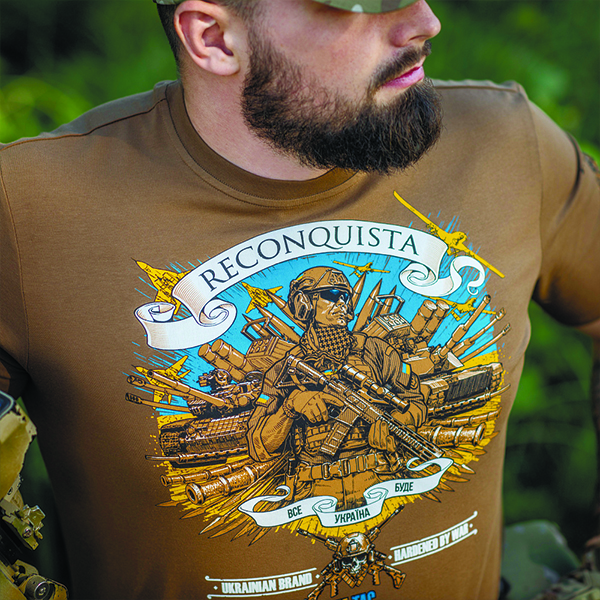 M-Tac футболка Reconquista Coyote Brown. Фото 8